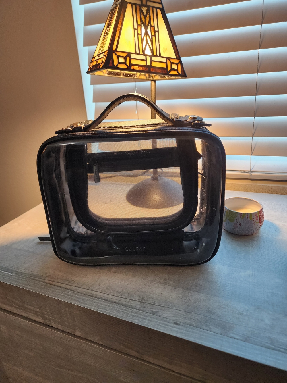Calpak Clear Cosmetic Case Travel Medium Size - Black - Picture 3 of 8